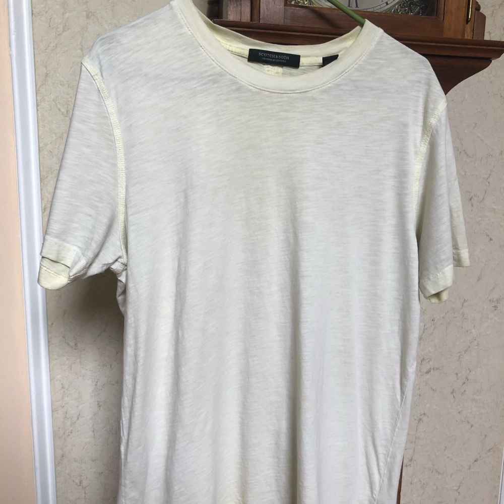 Scotch and Soda Faded Yellow T-Shirt